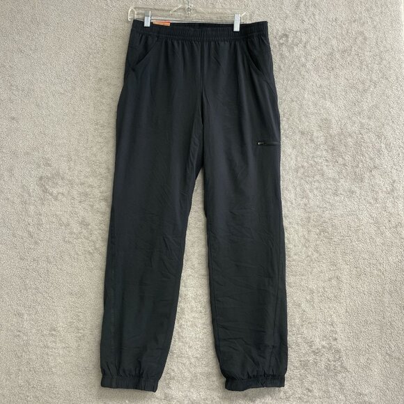 NEW Eddie Bauer Fleece-Lined Pants Black Size 8  UPF 50+ Outdoor Cargo - Picture 3 of 12